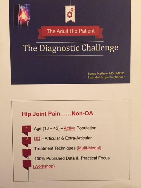Hip and groin pain  Helen attended conference 16 April 2016 on hip and groin pain By Beony Mathew & Glen Robbins