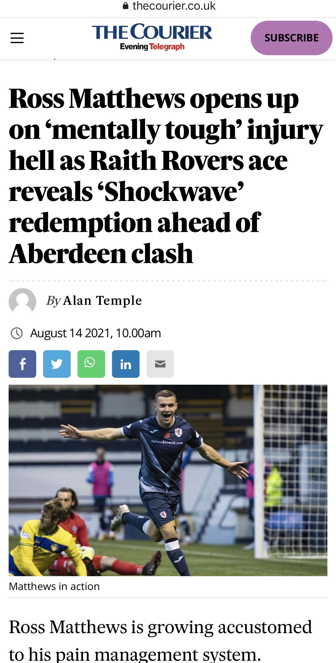 Focused Shockwaves in Edinburgh Footballer